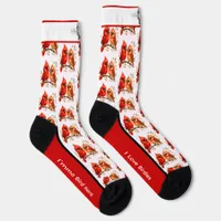 Cute Northern Cardinal Socks