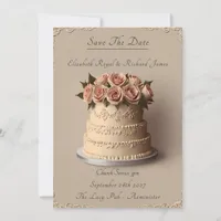 A Day to Remember Wedding Cake Wedding  Invitation