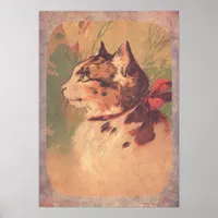Pretty Vintage Kitty Poster