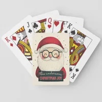 Customizable Happy Santa Poker Cards