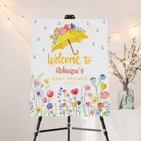 Spring Floral Baby Shower Welcome Sign – April Sho