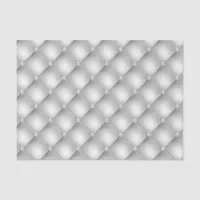 Faux Silver Tufted Diamond Studded Leather Tissue Paper