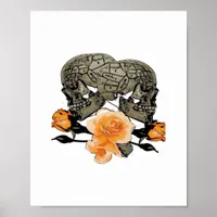 Funny Halloween Till Death Do Us Part Design Poster