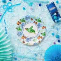 Sea Turtle Under the Sea Themed Baby Shower Paper Plates