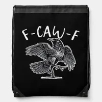 F-Caw-F Classic Retro Drawstring Bag