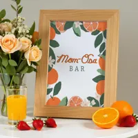Little Cutie MOM-osa Bar Sign – Citrus Baby Shower