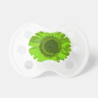 Green Pop Art Sunflower  Pacifier