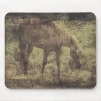 Horse Memories Grunge Mouse Pad