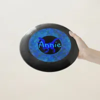 Personalized Blue Dinosaur Hide  Wham-O Frisbee