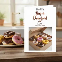Happy Buy a Doughnut Day | October 29th Card