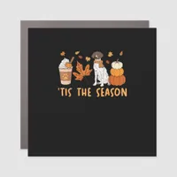 Tis The Season German Shorthaired Dog Fall Pumpkin Car Magnet