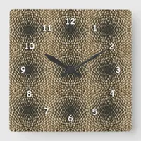 Clock - Tiled Sunflower seeds