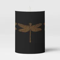 Magical Fairy Tale Fantasy Dragonfly Pillar Candle