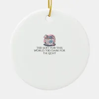 Whimsigoth Ink – Mystical Forests, Moons & Magic E Ceramic Ornament