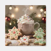 Hot Cocoa and Sugar Cookies | Christmas Magnet