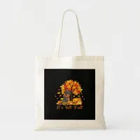 It’s Fall Y’all Halloween Autumn Retro Graphic Tote Bag