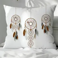 Bohemian Dreamcatchers Throw Pillow