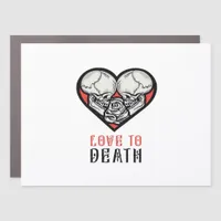 Aesthetic Valentines Till Death Do Us Part Car Magnet