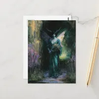 Fairy with Horns A Dark Fantasy Postcard