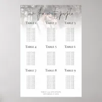 Photo Overlay Printable Wedding Seating Chart
