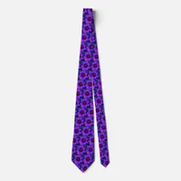 Purple Flower at Dusk Tie