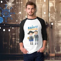 Adorable Jewish couple Hanukkah Holiday T-Shirt