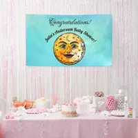 Over the Moon Baby Shower Celebration Banner