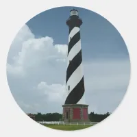 Cape Hatteras Lighthouse Classic Round Sticker