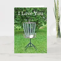 I Love You Card for a Disk Golfer