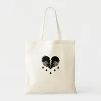 Tear Me Apart Emotional Dark Tone Tote Bag
