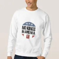 No Kings In America Vintage Patriotic No Kings Cre Sweatshirt