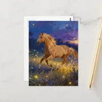 Gorgeous Palomino Year of the Horse  Postcard