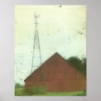 Red Barn Art Poster