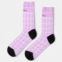 Cute Girly Purple Hearts All-Over-Print Socks