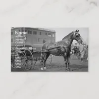 Vintage Horse Show Business Card