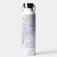 Personalized Flowers Abstract Floral Water Bottle