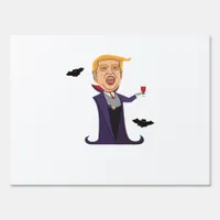 Halloween Dracula  Funny Sign