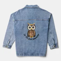 Wood owl - la vie c’est chouette  denim jacket