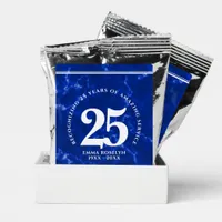 Elegant Blue Marble 25 Years Work Anniversary Coffee Drink Mix