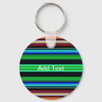 Thin Colorful Stripes - 1 Keychain