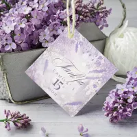 Fairytale Garden Border Lavender ID1030 Favor Tags