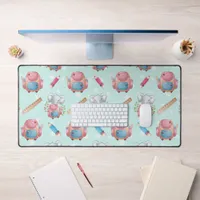 Back to School Elephant Pattern Desk Mat