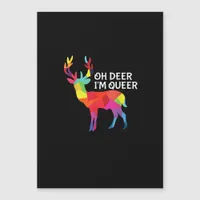 Oh Deer Queer Funny Pun LGBT Pride Design