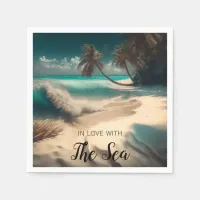 In Love with the Sea | Tropical Art Napkins