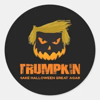 Trumpkin, Make Halloween Great Again Classic Classic Round Sticker