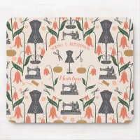 Vintage Sewing Machine Seamstress Tailor Mouse Pad