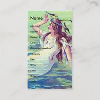 Vintage Mermaid Business Card