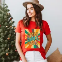 Girls Groovy 70's vintage retro T-shirt