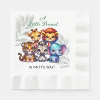 A Little Peanut is on It's Way | Baby Shower Napkins