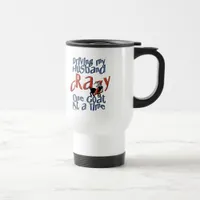 GOAT-Driving my Husband Crazy One Goat at a Time Travel Mug